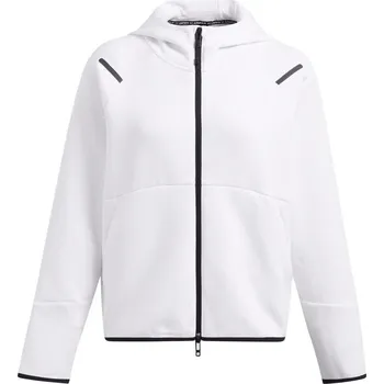 Dámská casual bunda Under Armour Unstoppable Full-Zip Fleece White 8 (XS)