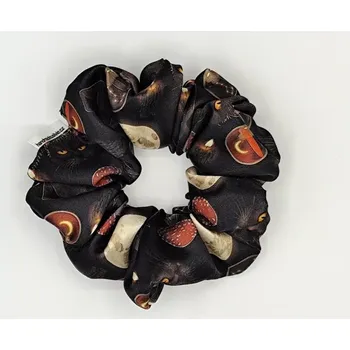 Saténová Scrunchie gumička Halloween L - klasik