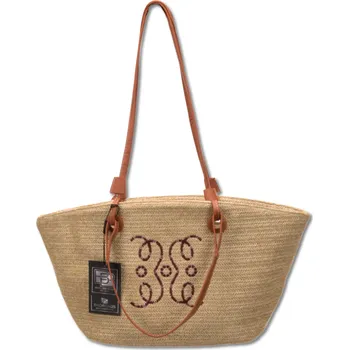 Kabelka Camerazar Dámská letní slaměná taška BAD&BAGS velká taška přes rameno pro pláž a volný čas