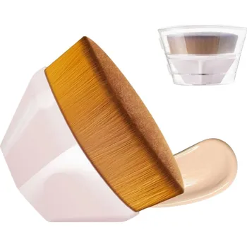 Kosmetický štětec Profesionální štětec na krémové produkty, syntetické štětiny, plastová rukojeť, 6 cm x 4,2 cm - Varianta 2