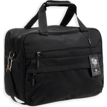 Cestovní taška Camerazar Černá obchodní cestovní taška do letadla příruční zavazadlo BAD&BAGS kvalitní a prostorná