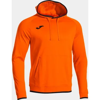 Pánská mikina JOMA COMBI PREMIUM MIKINA S KAPUCÍ UNISEX - Oranžová, Černá - velikost 4XL
