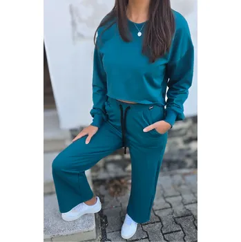 Dámská tepláková souprava ALLA Teal produkt: Celá souprava, VELIKOST: 36-38