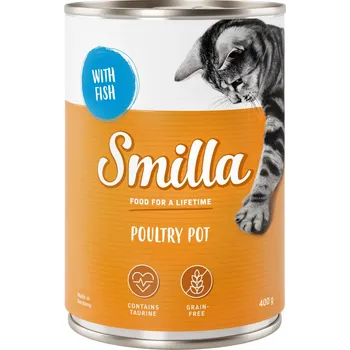 Krmivo pro kočku 6x400g - Smilla drůbeží/rybí konzerva - jemné drůbeží s rybou