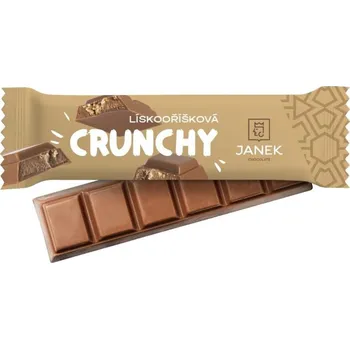 Čokoláda Čokoládovna Janek Lískooříšková tyčinka crunchy