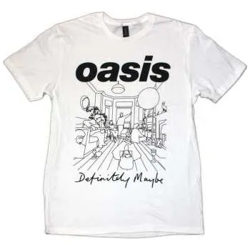 Merch Oasis: Oasis Unisex T-shirt: Definitely Maybe Line Drawing (medium) M (556671)
