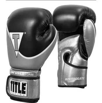 Boxerské rukavice Title Boxerské rukavice Infused-Foam Interrogate - černo/stříbrné - IFAITG2-SVBK Velikosti: 12 oz