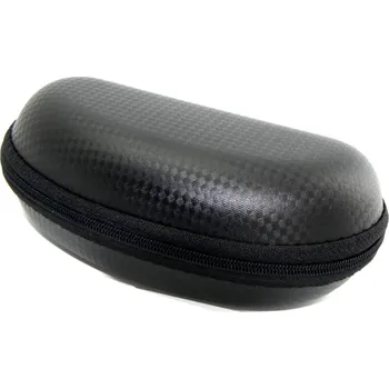 Sluneční brýle Elegantní tvrdé pouzdro na brýle, černé, s aligátorím vzorem, 16.5x8x5.5 cm