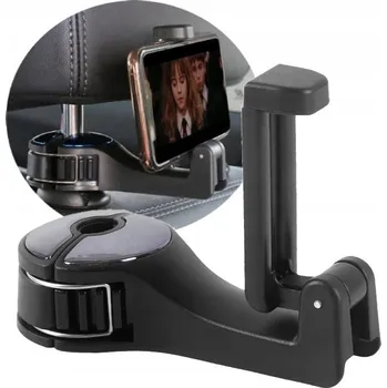 Držák do auta Camerazar Držák na opěrku hlavy do auta pro telefon dětí a spolujezdce s praktickým věšákem