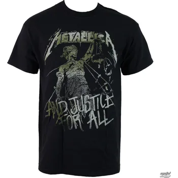 Tričko metal pánské Metallica - Vintage Justice - ROCK OFF - RTMTLTSBJUS METTS14MB - XXL