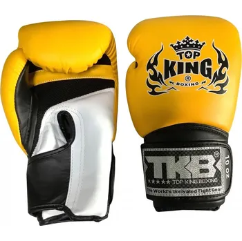 Boxerské rukavice Boxerské rukavice TOP KING Super Air Yellow/black/white - TKBGSAYELLOWBLKWHT Velikosti: 12 oz