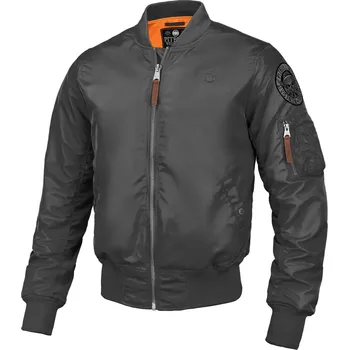 Bunda Pitbull West Coast MA-1 Logo - šedá - PWC_MA1LOGO_GREY Velikosti: L