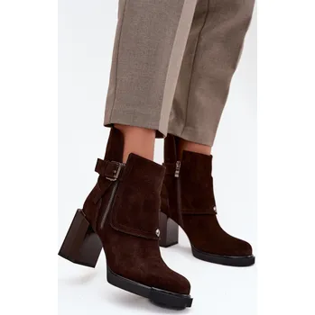 Dámská zimní obuv Boty na podpatku model 217806 Step in style 37