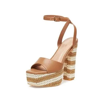 Dámská obuv DeeZee Sandály LB9110-1 Hnědá 39