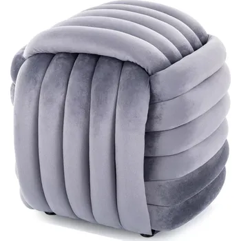 Taburet Taburet Bruni Velvet šedý