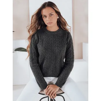 Dámský svetr Dámský svetr DSTREET TMAVĚ ŠEDÁ M/L