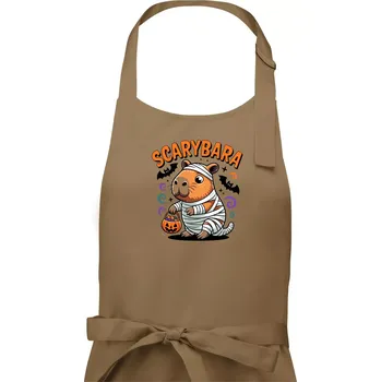 Kuchyňská zástěra SCARYBARA - Pánská zástěra na vaření - Univerzální velikost ( Cappuccino )
