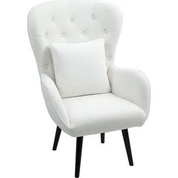 Křeslo Křeslo lounge s bederním polštářem | bílé