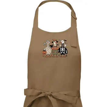 Kuchyňská zástěra Halloweenské kachny - Dámská zástěra na vaření - Univerzální velikost ( Cappuccino )