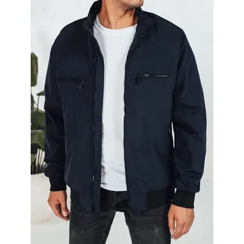 Pánská bunda Tmavě modrý pánský bomber se zipy TX5034 Velikost: L