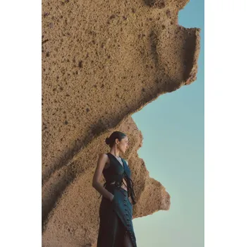 Pánská vesta Kožená vesta Answear.LAB černá barva WA24.KZD002 99X, vel. XS