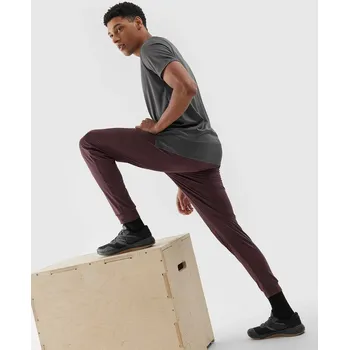 Pánské kalhoty Pánské sportovní rychleschnoucí kalhoty 4F - hnědé Velikost: XL