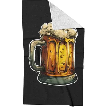 Rychleschnoucí ručník 50x90 pivo s pěnou