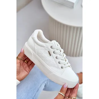 Dámské tenisky Dámské tenisky na platformě zateplené Big Star – bílé Velikost: 36