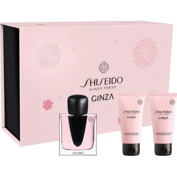 Kosmetika Shiseido GINZA dárková sada (parfémová voda 50 ml + tělové mléko 50 ml + krém na ruce 50 ml) dámská 50 ml