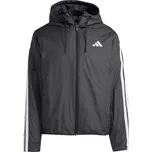 Pánská bunda adidas ESSENTIALS 3-STRIPES INS HD JACKET XL Černá, Tmavě zelená