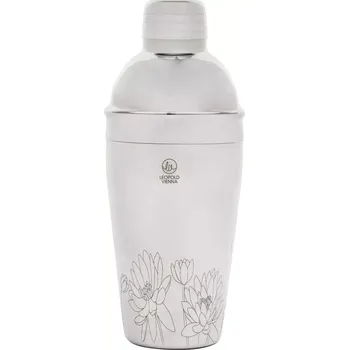 Shaker LEOPOLD VIENNA Flowers Shaker, nerezový, obsah: 0,50 litru, výška: 210 mm, ø: 93 mm