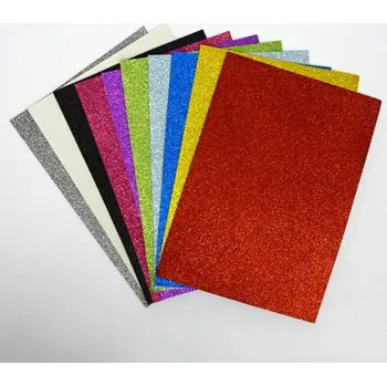 kreativní sada SMT Creatoys Sada pěnovky třpytivá A4 (10ks) mix barev