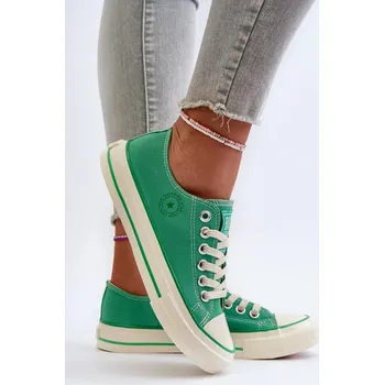 Dámské tenisky Dámské nízké tenisky Big Star Zelená Velikost: 38