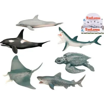 Figurka Zvířata mořská 8-15cm plastové figurky zvířátka 6 druhů