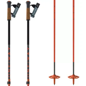 Sjezdová hůlka Hůlky Oneway FR CARBON VARIO MAG 110-145 oranžová/černá