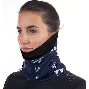 Sportovní čelenka Šátek Fischer CI-LOGO FLEECE UNI modrá/bílá