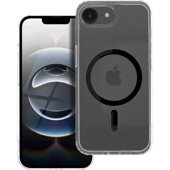 Pouzdro na mobilní telefon Drop Glue Colorful Ring Mag Cover iPhone 16e – černý (Stylový kryt Drop Glue Colorful Ring Mag Cover kompatibilní s MagSafe pro Apple iPhone 16e – elegantní, odolný a precizně zpracovaný)