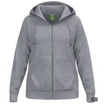 Mikina s kapucí Erima TS Hooded Jacket Women 2072551-graumelange Velikost 36