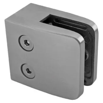 Zábradlí Úchyt skla ZAMAK, SATIN, 40x40x2/52x52mm