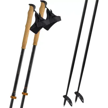 Sjezdová hůlka Hůlky Komperdell SPEED TOUR Carbon Vario 2024/25 110-140 černá/oranžová