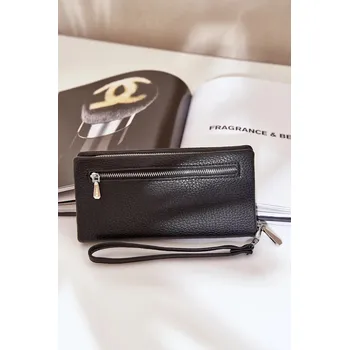 Peněženka Velká Dámská Peněženka S Ražbou Eko Kůže Černá Martiel Velikost: Univerzální