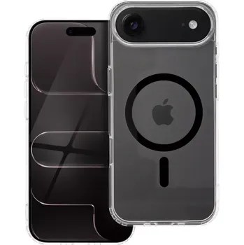 Kryt Drop Glue Colorful Ring Mag Cover iPhone Air – černý (Stylový kryt Drop Glue Colorful Ring Mag Cover kompatibilní s MagSafe pro Apple iPhone Air – černý, odolný a elegantní design)