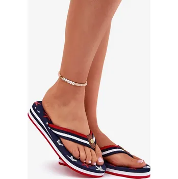 Dámské polobotky Dámské žabky na klínku Big Star – tmavě modré Velikost: 36