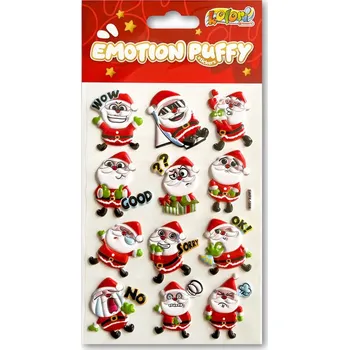 Set školních potřeb Naklejki Puffy Emotion Santa Clauses SWPX-1806 Kolori, Penmate