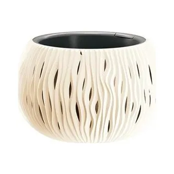 Květináč květináč BOWL SANDY DSK240WS krémový