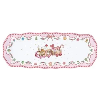 Porcelánový servírovací tác Sweet Christmas obdélník