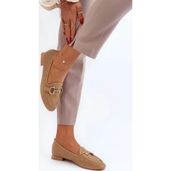 Dámské mokasíny Dámské mokasíny na plochém podpatku s ozdobou Camel Iluvana 39