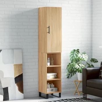 Organizace kuchyně zahrada-XL Skříň highboard dub sonoma 34,5 x 34 x 180 cm kompozitní dřevo 3199004