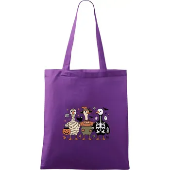 Halloweenské kachny - Taška bavlněná - 42 x 38 cm ( Fialová )