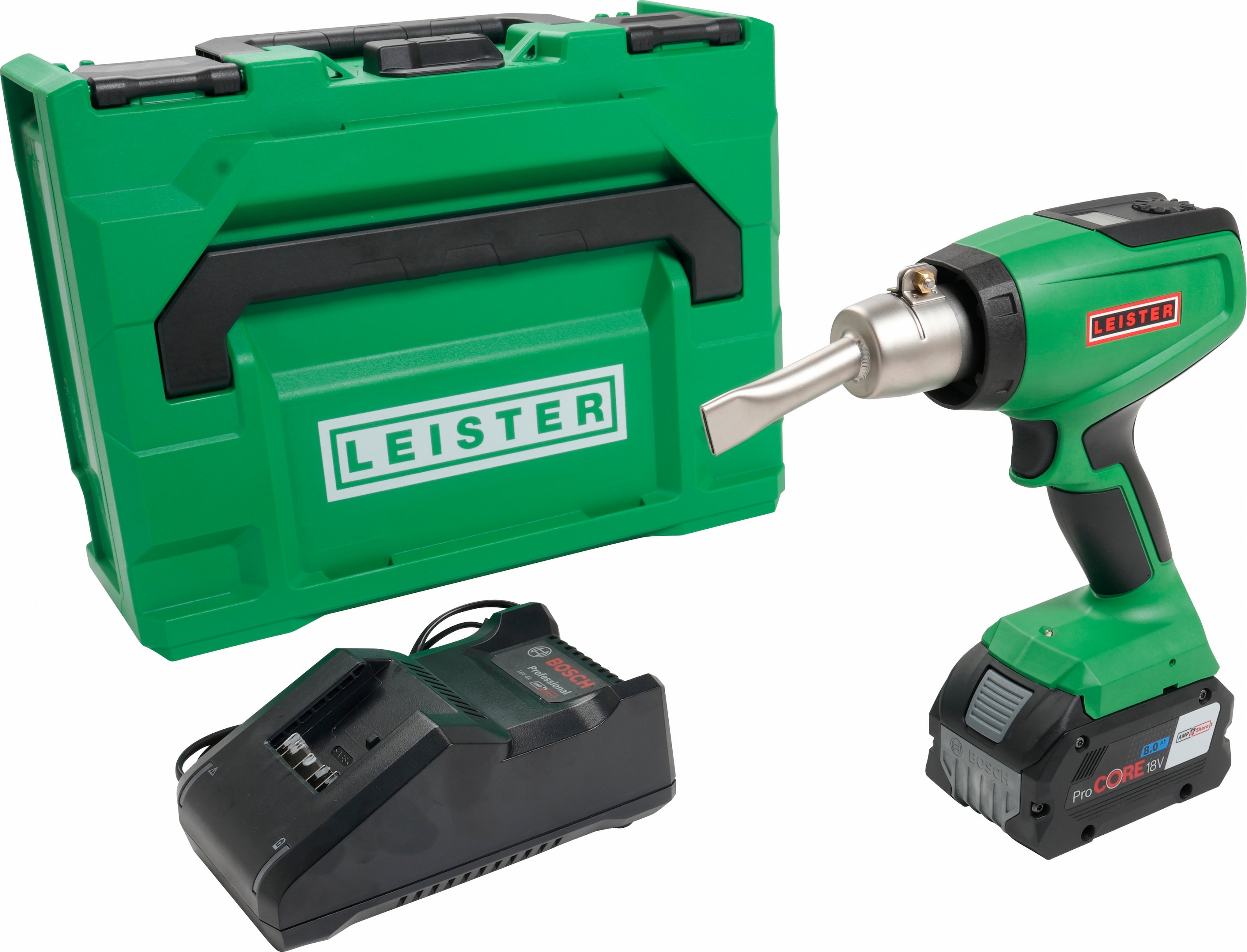 LEISTER AKU horkovzdušná pistole NEXHEAT 300 A -LP set